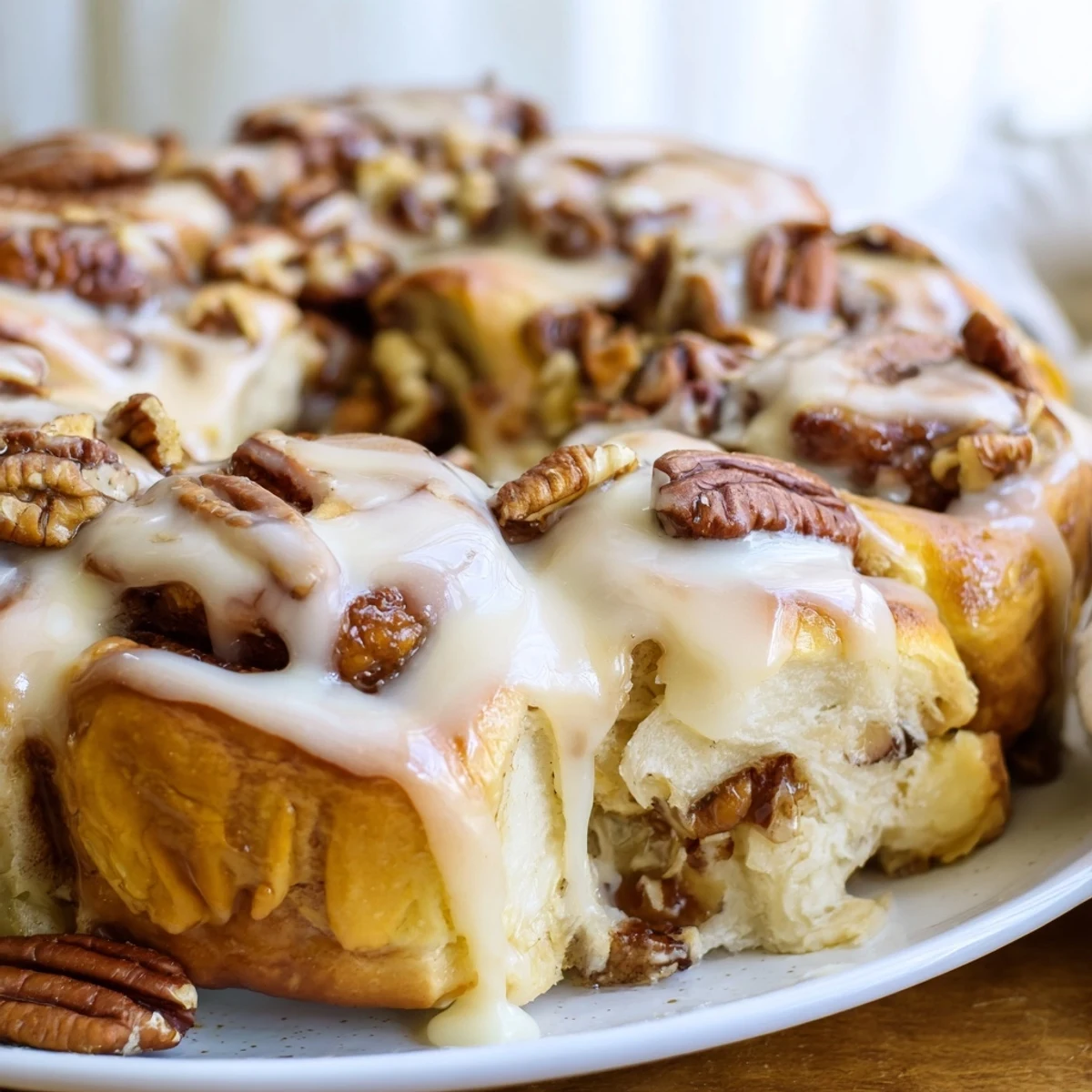 Indulge in Baked Cinnamon Roll Casserole, a sweet, gooey brunch delight for family gatherings.  