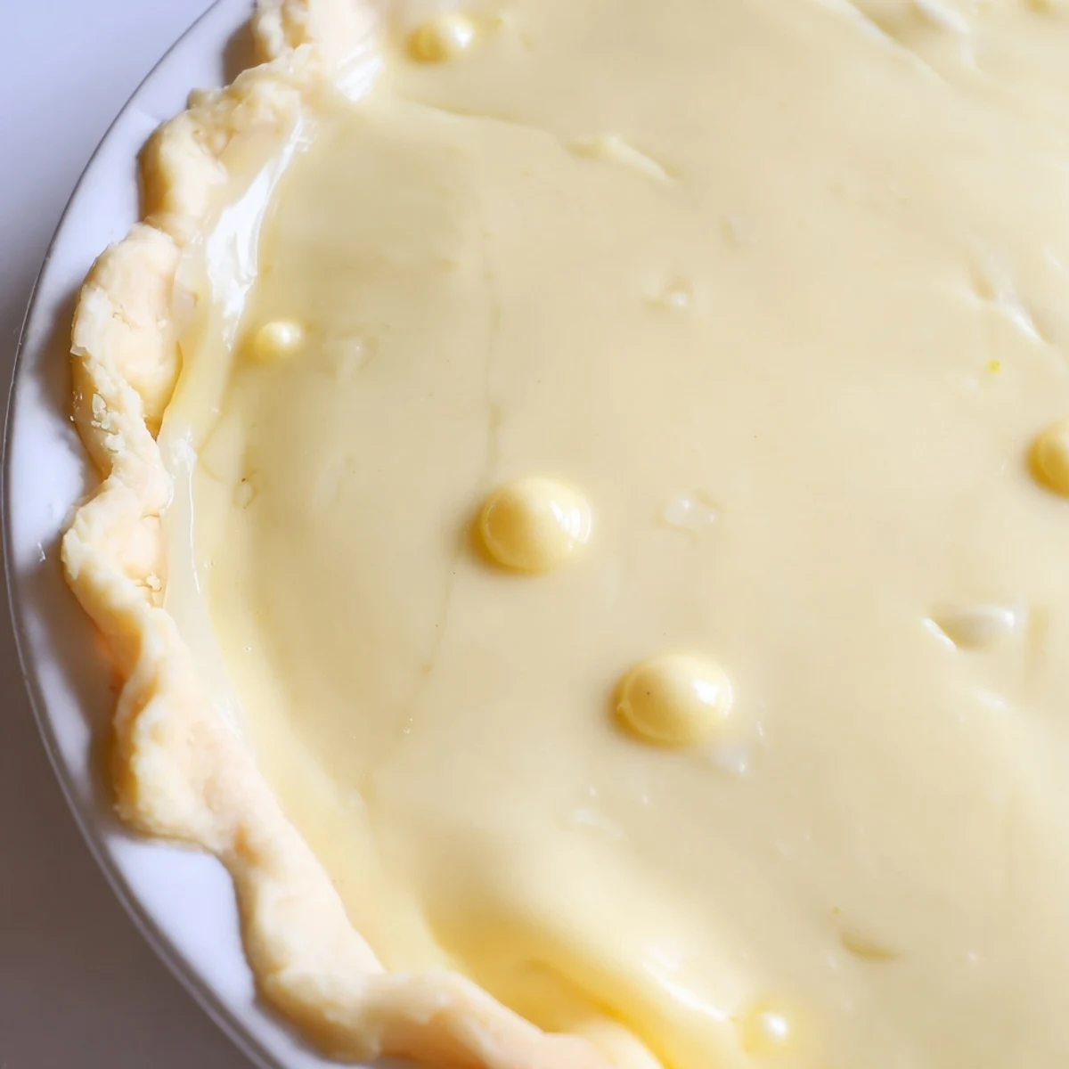 A visually appealing full shot of delicious Water Pie, simple yet comforting, ideal for any occasion.