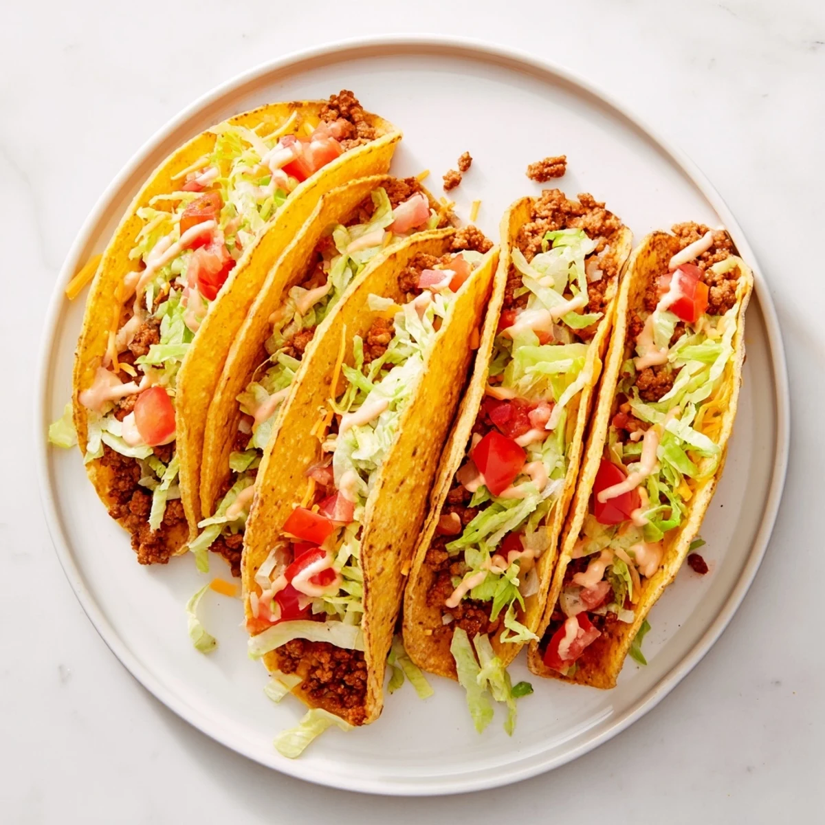 Crispy taco shells wrapped in a cheesy flatbread for flavorful Gordita Crunch tacos.