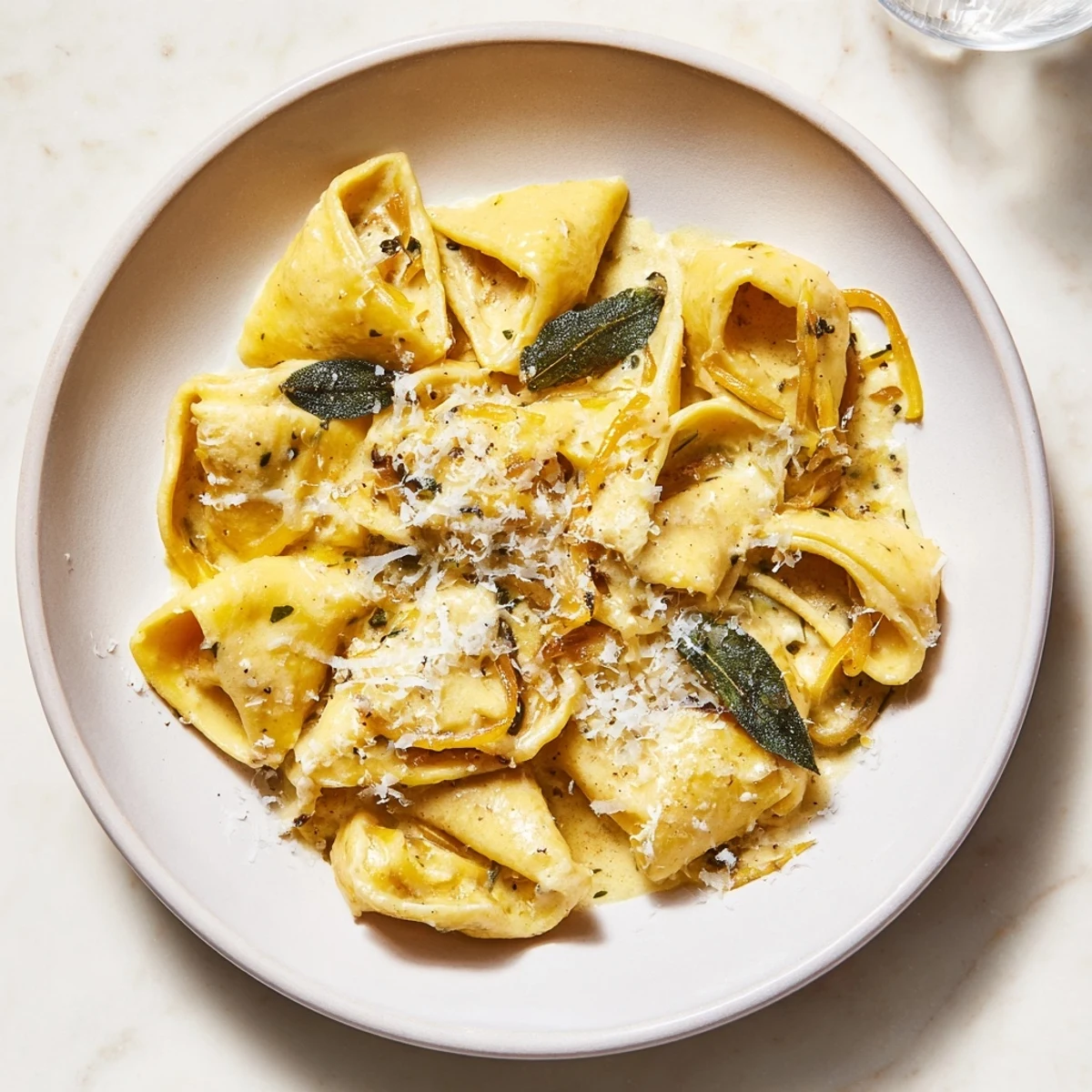 Imagine the rich flavors: cheesy, creamy, and oniony, this French onion ditalini is pure comfort food.