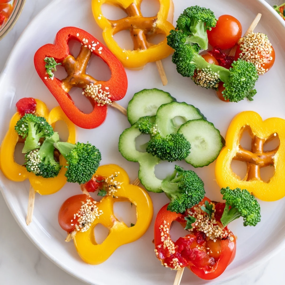 Themed Crudités Veggie Christmas