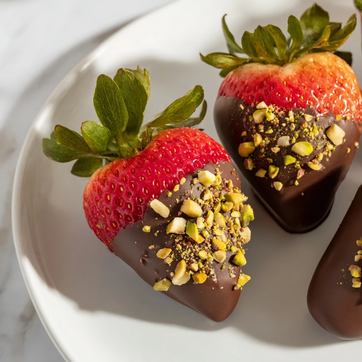 Dark Chocolate Strawberry Dips