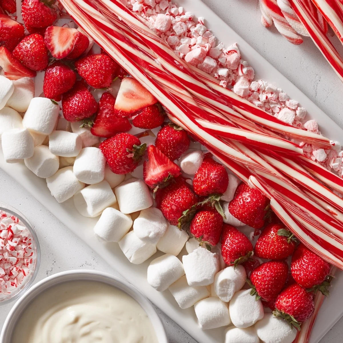 Sweet Board: Red and White Candy Stripe Treat Line