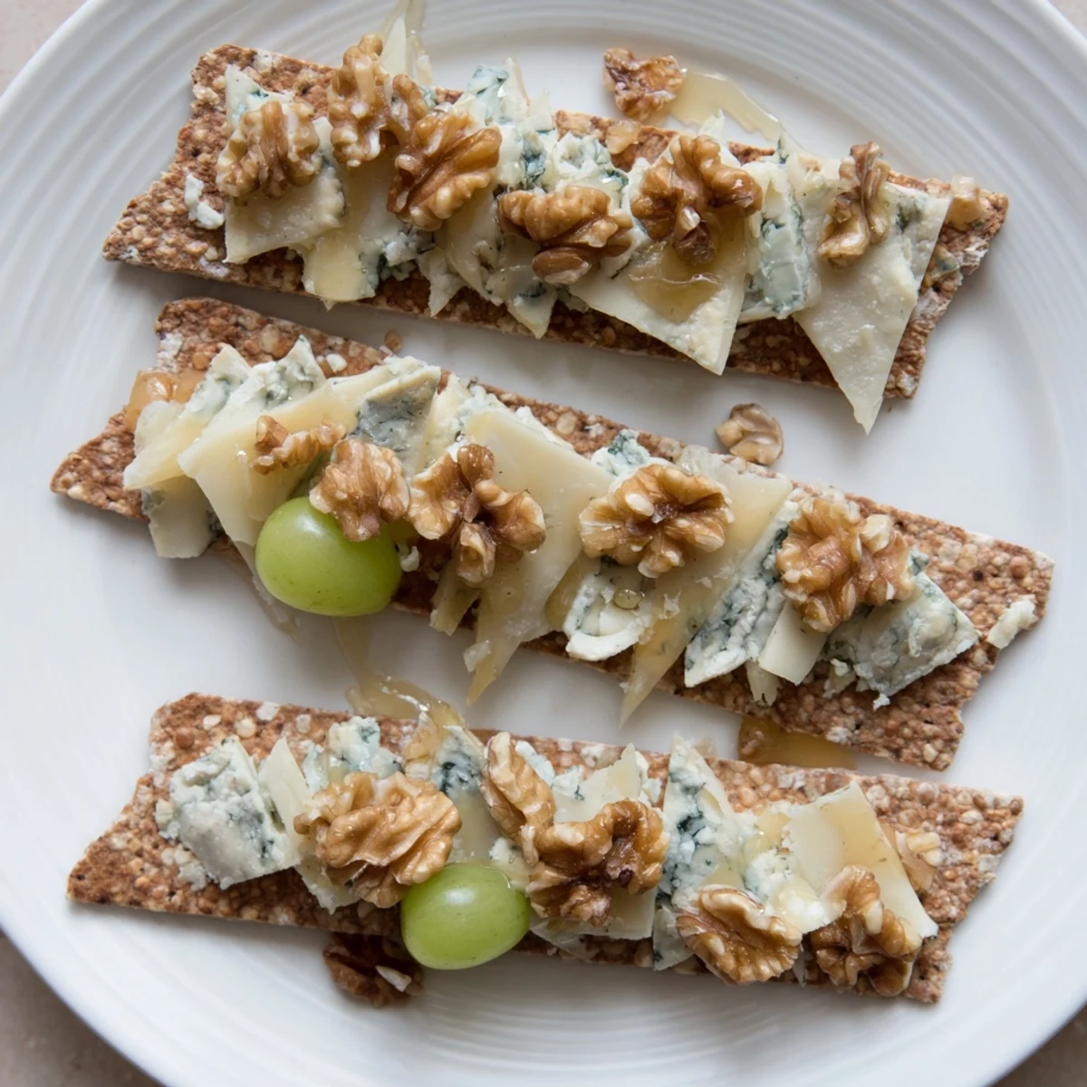 Fresh grapes accent the scenic Blue Ridge Mountains cheese arrangement, with artisanal crackers for dipping.