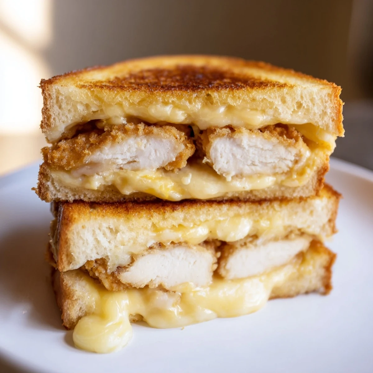 Chicken Nugget Grilled Cheese