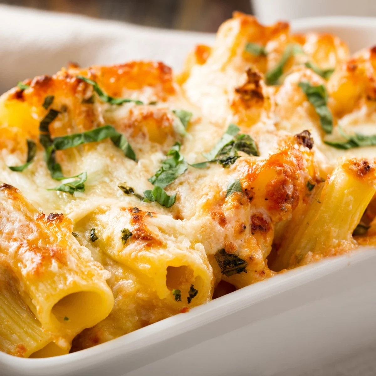 Four Cheese Baked Pasta