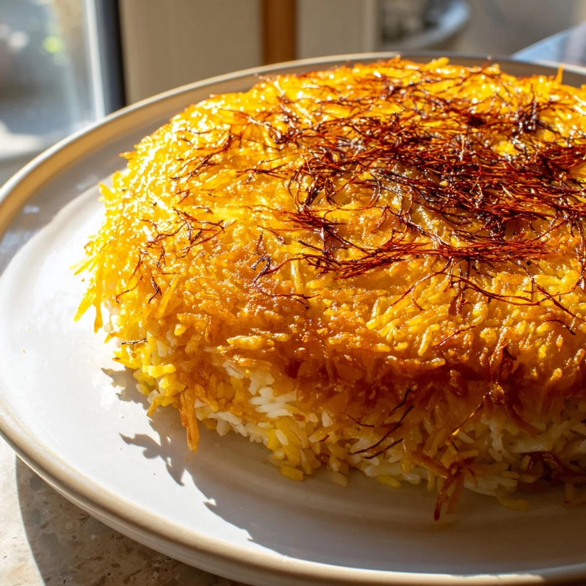 Persian Tahdig Golden Rice