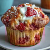 Strawberry Yogurt Moist Muffins