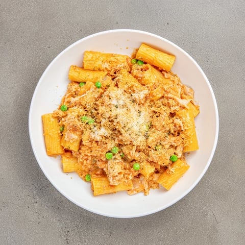 Golden-brown topping crowns this Tuna Pasta Bake, a comforting family meal ready to serve.