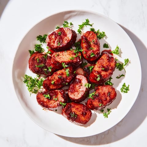 Seared pork tenderloin glistens with tart cherry date glaze, promising a sweet and tangy bite.