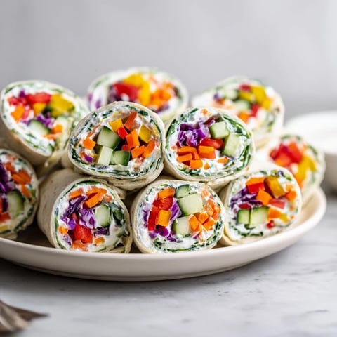Rainbow Veggie Christmas Lights Wrap Pinwheels, colorful and inviting, with vibrant vegetables ready to eat.