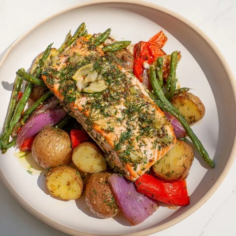 Lemon Herb Salmon Potatoes
