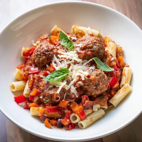 Italian Meatball Pasta Skillet