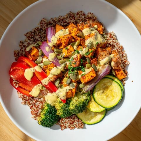 Quinoa Bowl Roasted Veggies