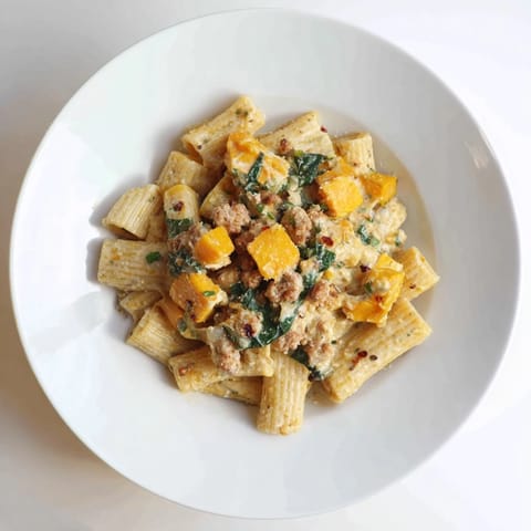 Creamy Rigatoni Butternut Sausage