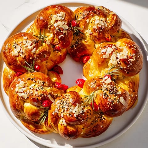 Budget Holiday Pretzel Wreath