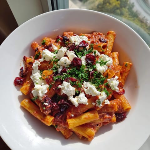 Cranberry Sage Feta Pasta