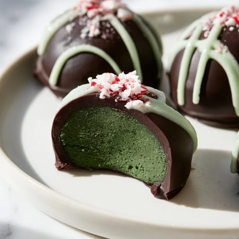 Matcha Dark Chocolate Truffles