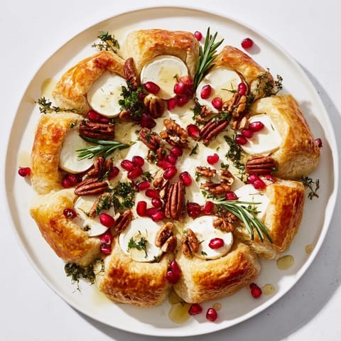 Pomegranate and Brie Wreath