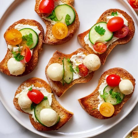 Golden, crispy elf shoe shaped toast bites glistening with melted butter, ready for toppings.