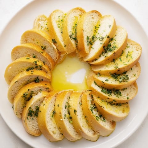 Simple Baguette Slices Circle