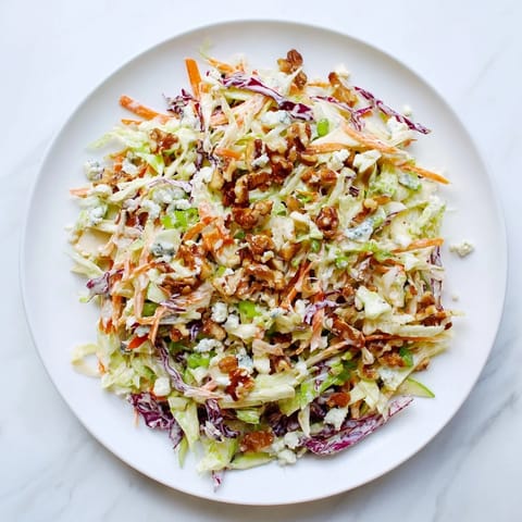 Freshly tossed Crunchy Apple & Walnut Slaw: crisp apples, toasted walnuts and vibrant vegetables.
