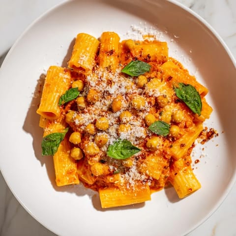 Spicy Arrabbiata Chickpea Pasta