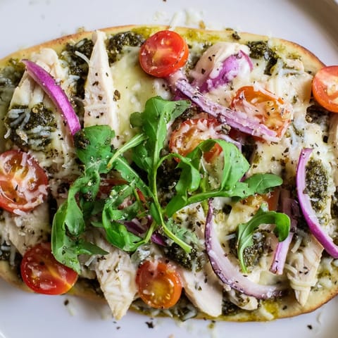 Pesto Chicken Flatbread