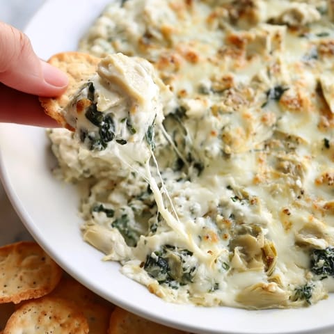 Cheesy Spinach Artichoke Delight