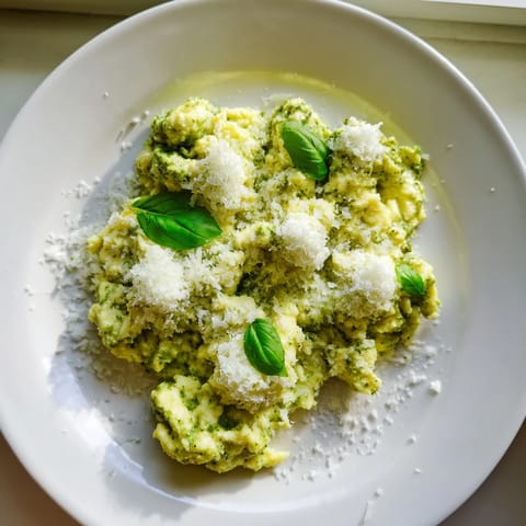 Pesto Cottage Cheese Eggs
