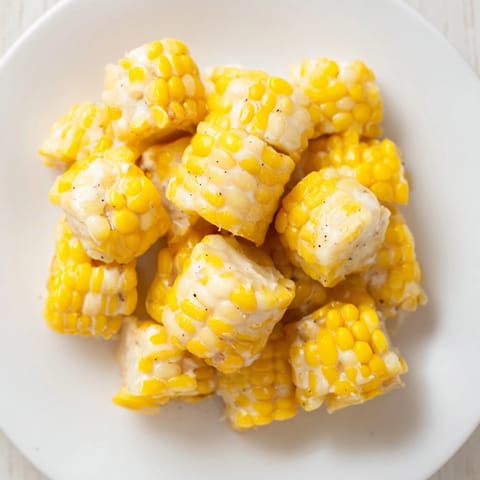 Creamy Honey Butter Skillet Corn, a delicious side—perfectly seasoned with salt and pepper.