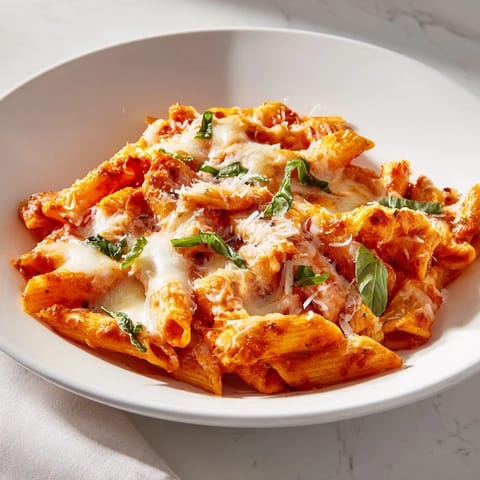 Baked Penne Arrabbiata Dish