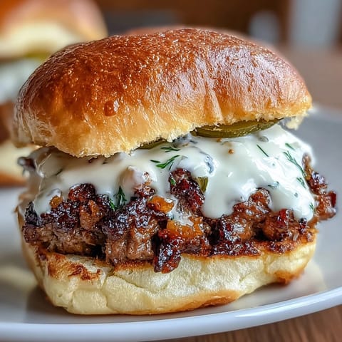 Mini smash burger rolls with juicy beef patties, pickles, and special sauce on soft slider buns for a perfect party snack.