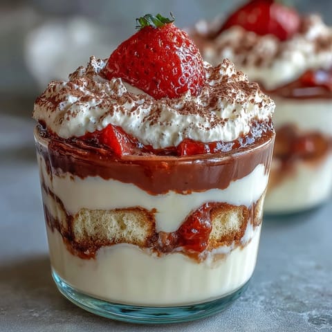 Valentines Day Strawberry Tiramisu