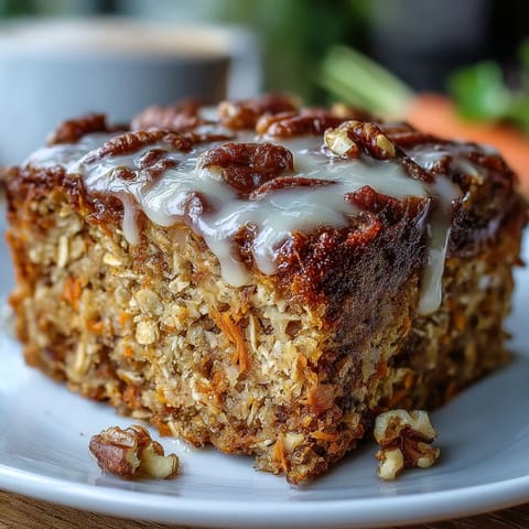 Spring Carrot Oatmeal Squares