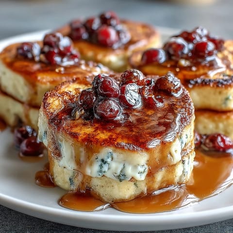 A golden sourdough French toast bake with fresh blueberries and lemon zest, ready for a cozy weekend brunch.  