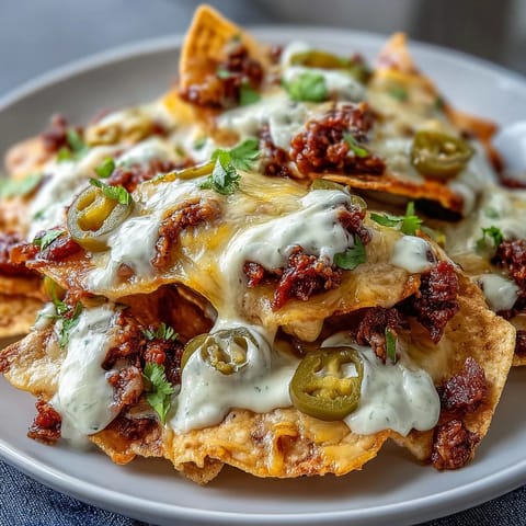 Loaded Baseball Nachos Cheese