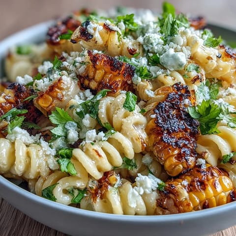 Elote Pasta Salad Cotija Chili