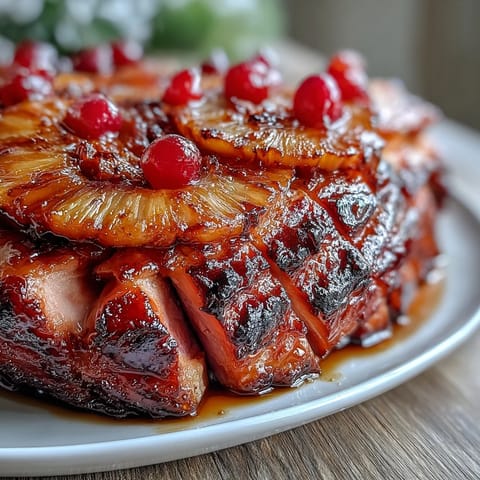 Honey Glazed Ham Pineapple