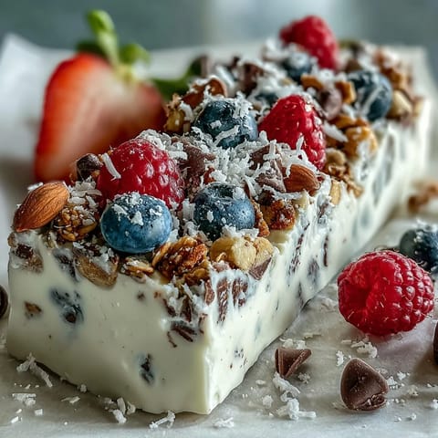 Frozen Yogurt Bark Berries