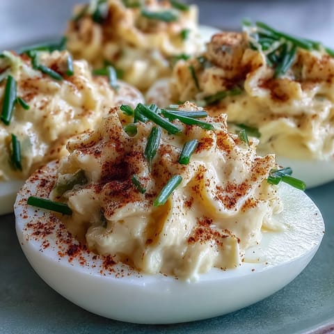 Platter of sweet pickle relish deviled eggs, perfect for any party spread.