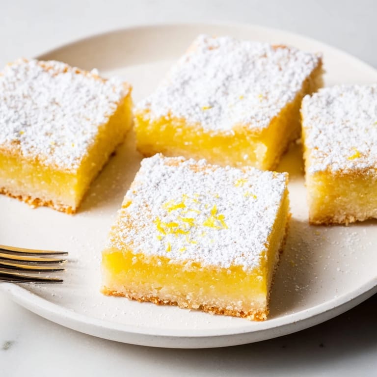 Easy lemon bars served chilled, perfect for afternoon tea gatherings.