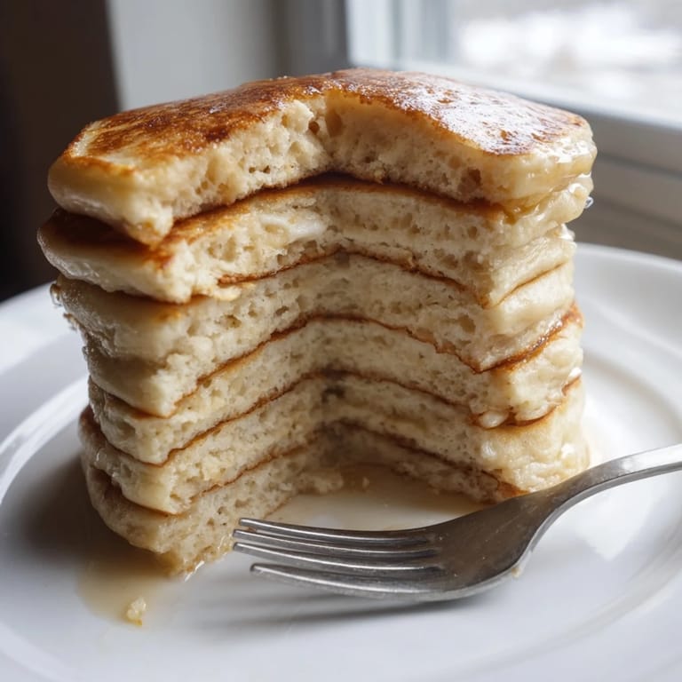 Light and airy buttermilk pancakes cooked to perfection, ready for your favorite toppings.
