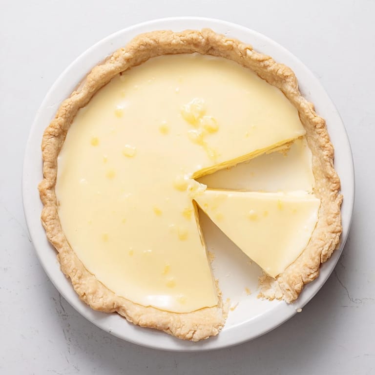 Homemade Water Pie, cooling after baking with a perfectly flaky crust, ready to enjoy.