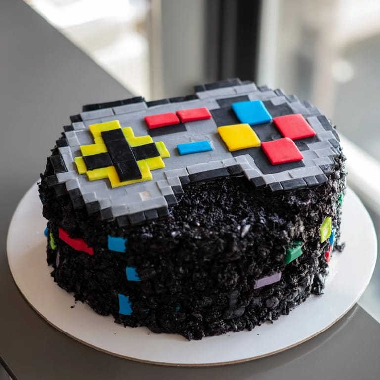 This homemade Pixel Video Game Controller Cake looks so pixelated and delicious, perfect for any gamer's party.