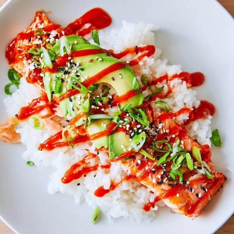 Warm, flavorful Classic Salmon Rice: A quick and easy, delicious meal with flaked salmon and tasty toppings.