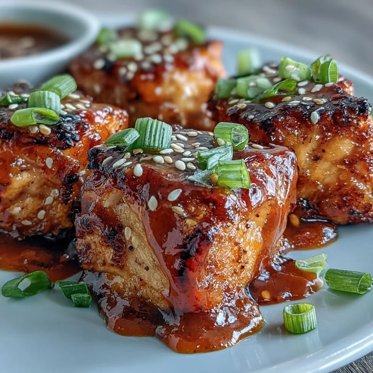 These crispy salmon bites sit atop fresh lettuce cups, ready for a flavorful appetizer serving suggestion.