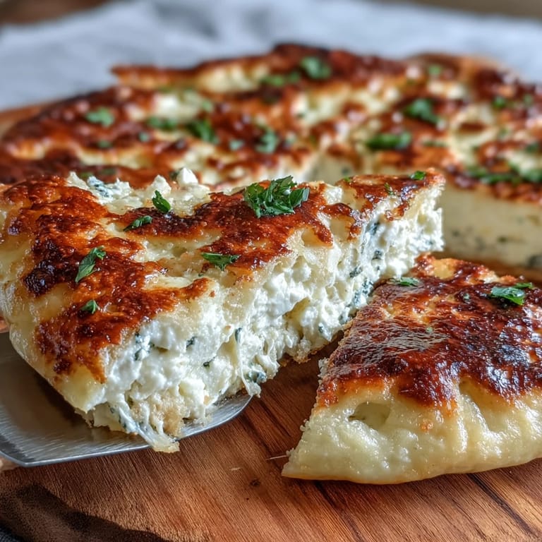 High-protein cottage cheese flatbread baked until lightly crisp, perfect for gluten-free meals.  