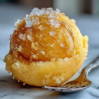 Zesty Limoncello Sorbet with a bright citrus aroma, perfect for summer gatherings or as a light, refreshing dessert.