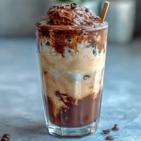 Vanilla Bean Frappuccino Fudge Pops with rich vanilla and chocolate fudge swirls, perfect for a creamy frozen treat.